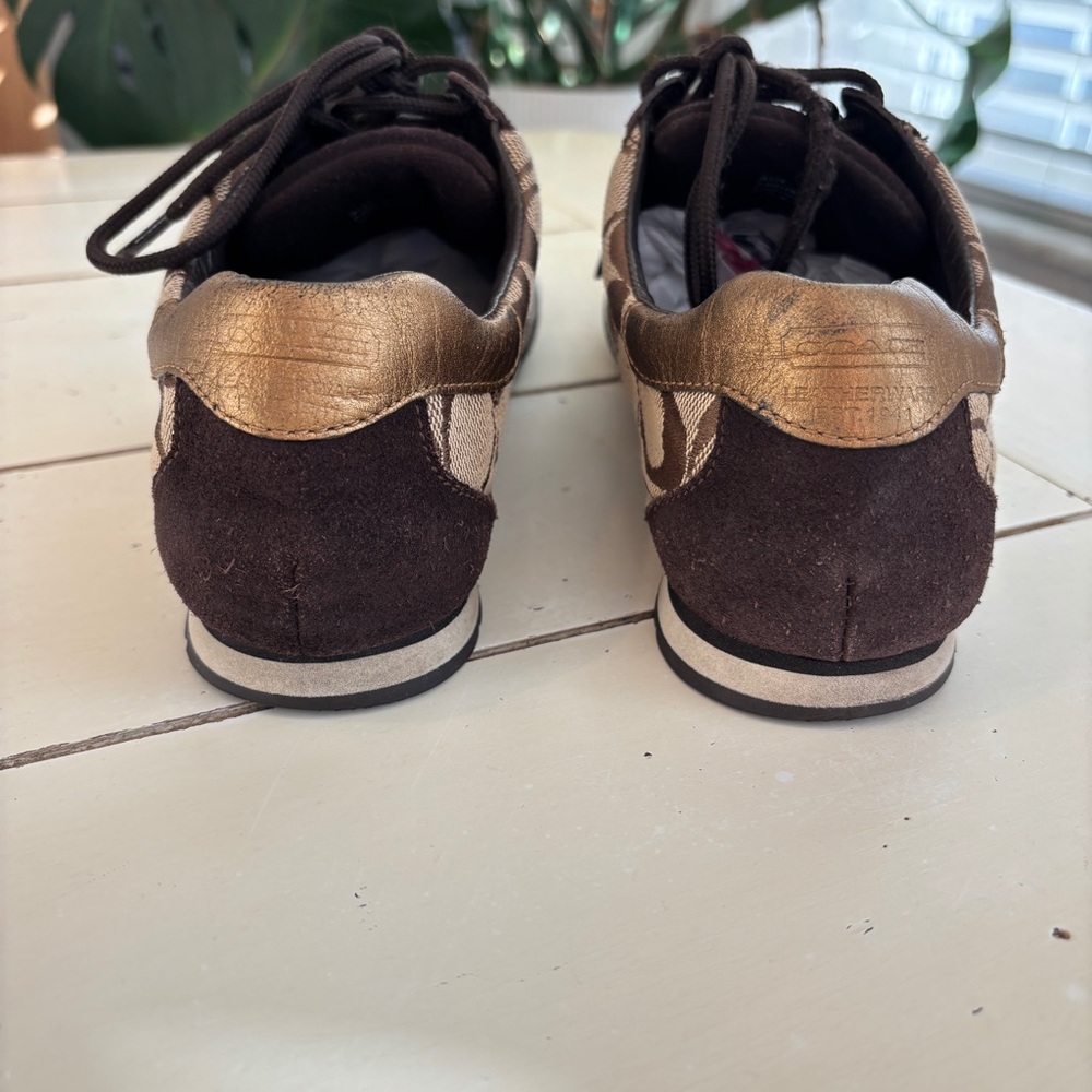 Coach Katelyn Monogram Signature Lace Up Sneakers Women’s Size 8 - Picture 8 of 15